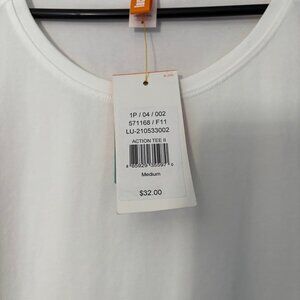 LUCY - Action Tee II, White, 3/4 sleeve